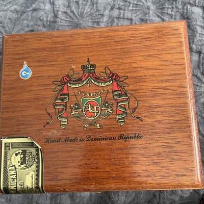 Empty Wood Cigar Box Arturo Fuente Y Via Maduro Dominican Republic