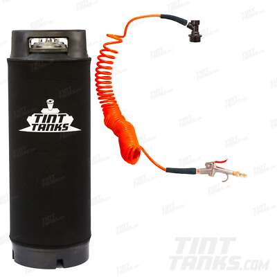 2.5 or 5 Gallon Window Tint Mounting Solution Sprayer Tank + 25ft Recoil Hose