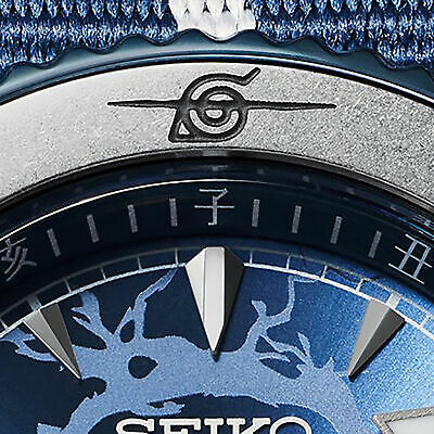 Pre-owned Seiko 5 Sports Naruto & Boruto Sasuke Uchiha Limited Edition Men Watch Srpf69k1