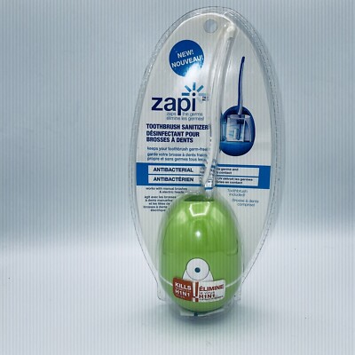 VIO light ZAPI Toothbrush Germ Sanitizer Neon Green New Toothbrush Included!!
