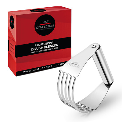 Stainless Steel Pastry Blender Dough Cutter Flour Mixer - Pasta Pie Crust Cake