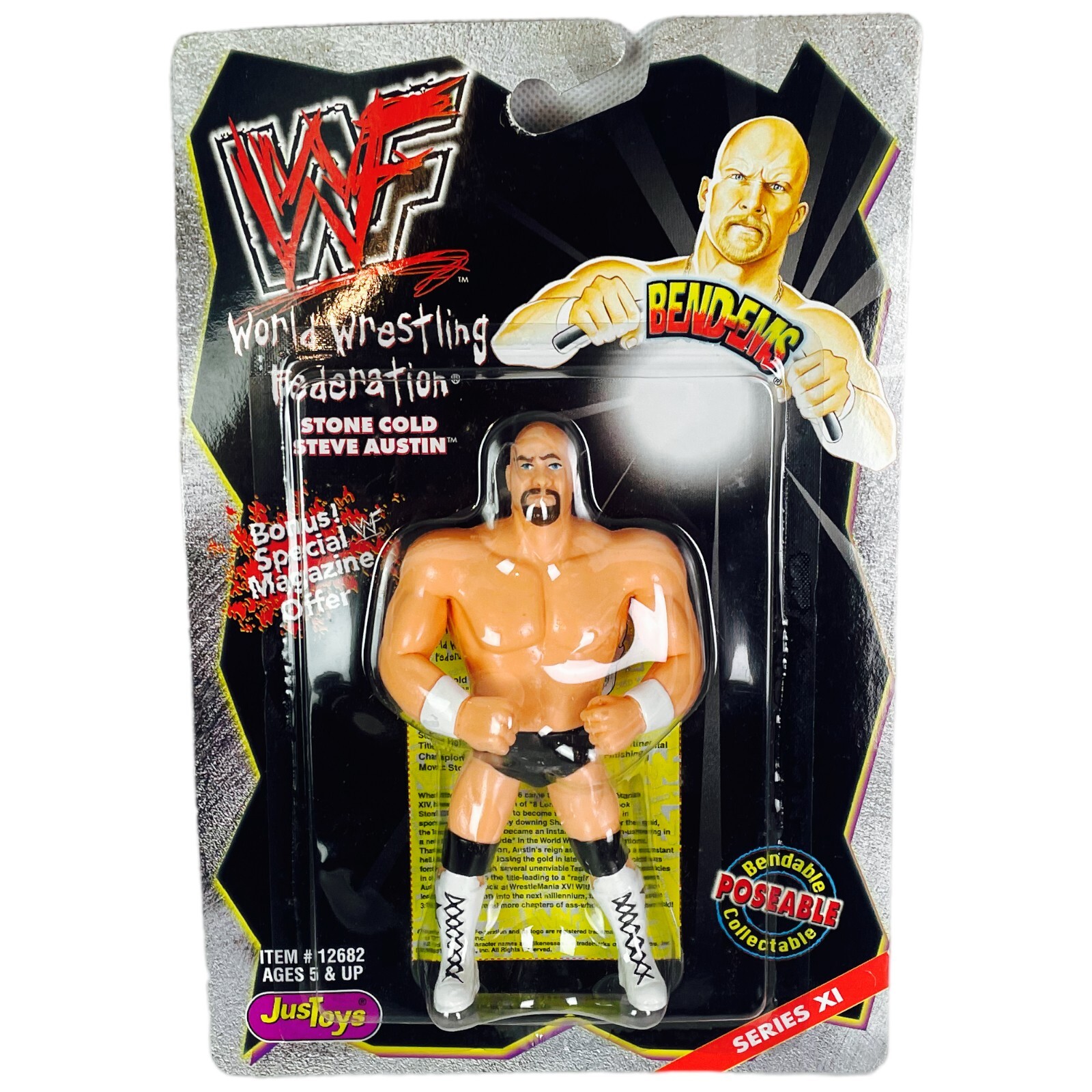 WWE WWF Bend EMs Series 11 Stone Cold Steve Austin 6
