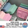 PrimaStella Unbreakable Silicone Lunch Box for Kids and Adults - Leak Proof Divided Bento Box (Stone)