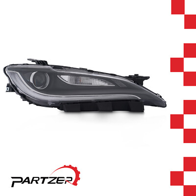 For 2015-2017 Chrysler 200 Black Trim w/ LED DRL Halogen Headlight - Passenger