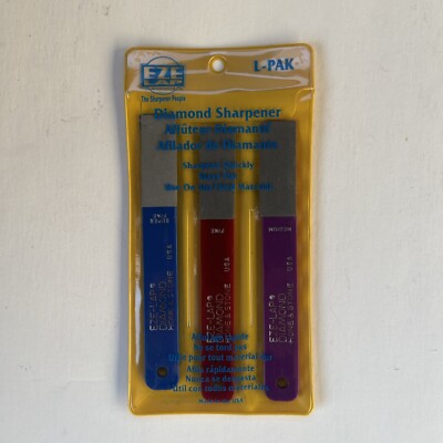 Eze Lap Diamond Sharpener Set Medium Fine and Super Fine