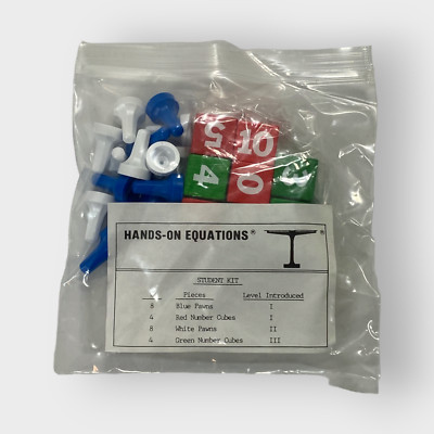 Hands-On Equations Student Kit | 24 Piece Kit | Math Manipulatives | Algebra