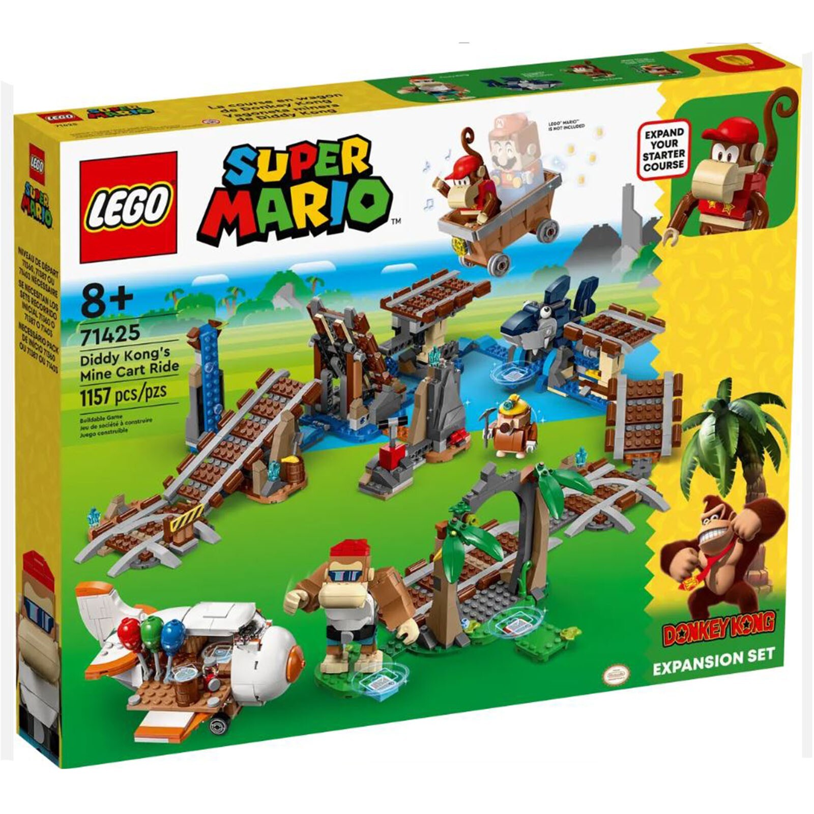Конструктор LEGO Super Mario Diddy Kongs Mine Cart Ride 71425 НОВЫЙ