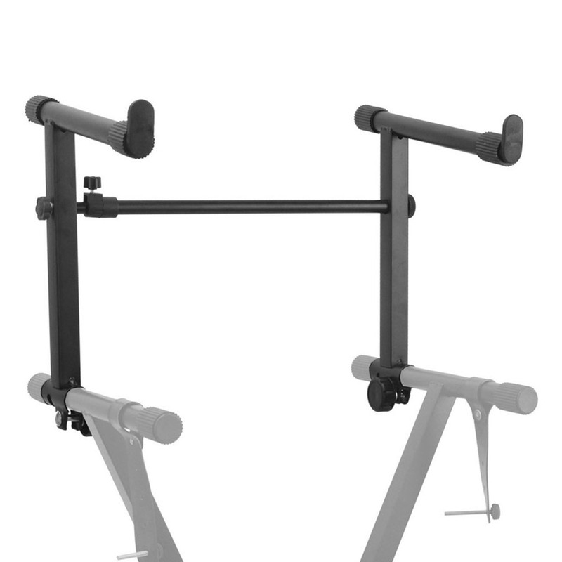 Adjustable X Style Pro Dual Music Electronic Piano Double Keyboard Stand