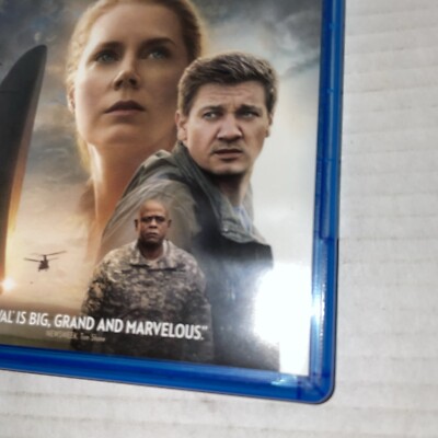 Arrival (Blu-ray, 2016) Amy Adams, Jeremy, Renner Forest Whitaker, rated PG-13