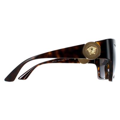 Pre-owned Versace Sunglasses Ve4452 108/87 Dark Havana Dark Gray