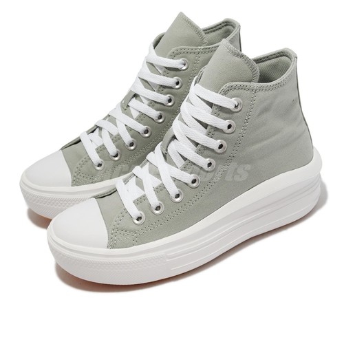

Converse Chuck Taylor All Star Move HI Серо-белые женские повседневные туфли A00562C, Серый, Chuck Taylor All Star Move Hi