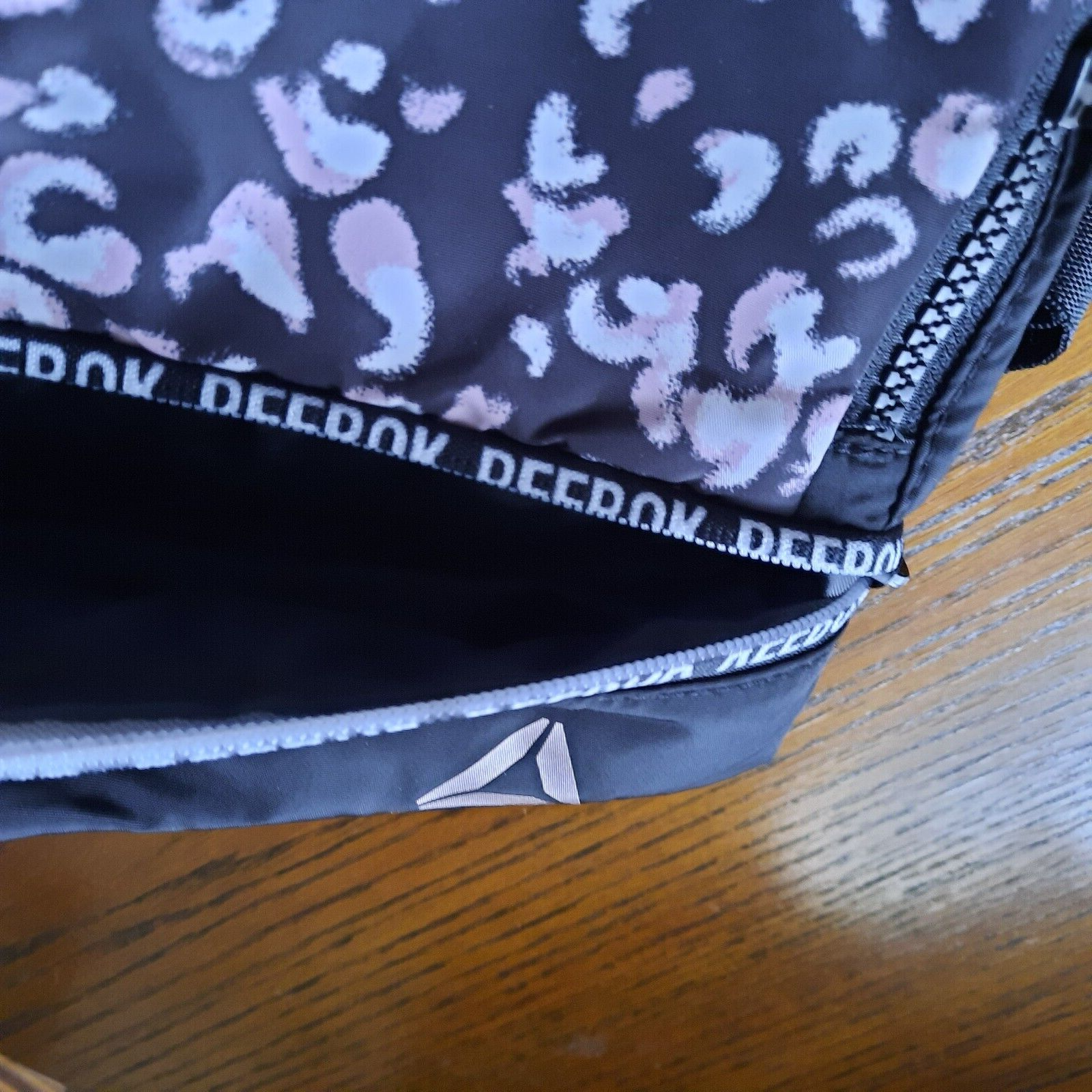Rose Mini Backpack Reebok Kids Adult Black Leopard School Work Carry Bag