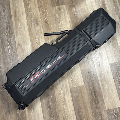 Flambeau Protech 2 Rolling Hard Shell Travel Flight Golf Club Case 47'' Black