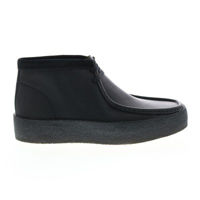 

Ботинки Clarks Wallabee Cup 26163169 Мужские черные кожаные ботинки Chukka на шнуровке, Черный, Clarks Wallabee Cup Boot