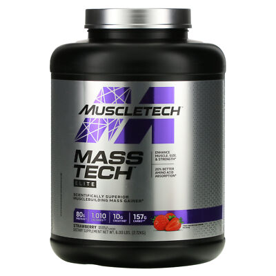 Mass-Tech  Elite, Strawberry, 6 lbs (2.72 kg)