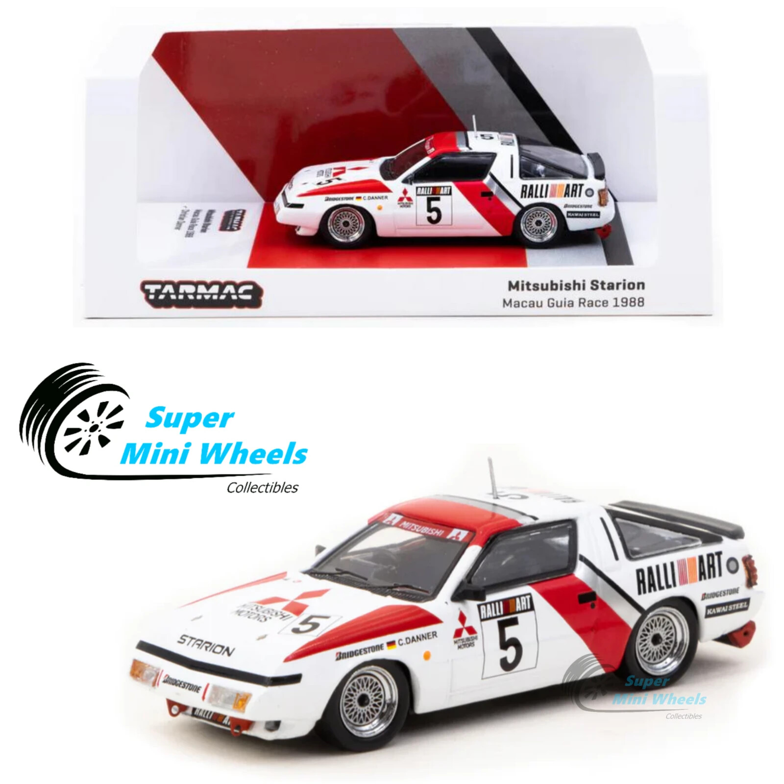 Tarmac Works 1:64 Mitsubishi Starion Macau Guia Race 1988 #5