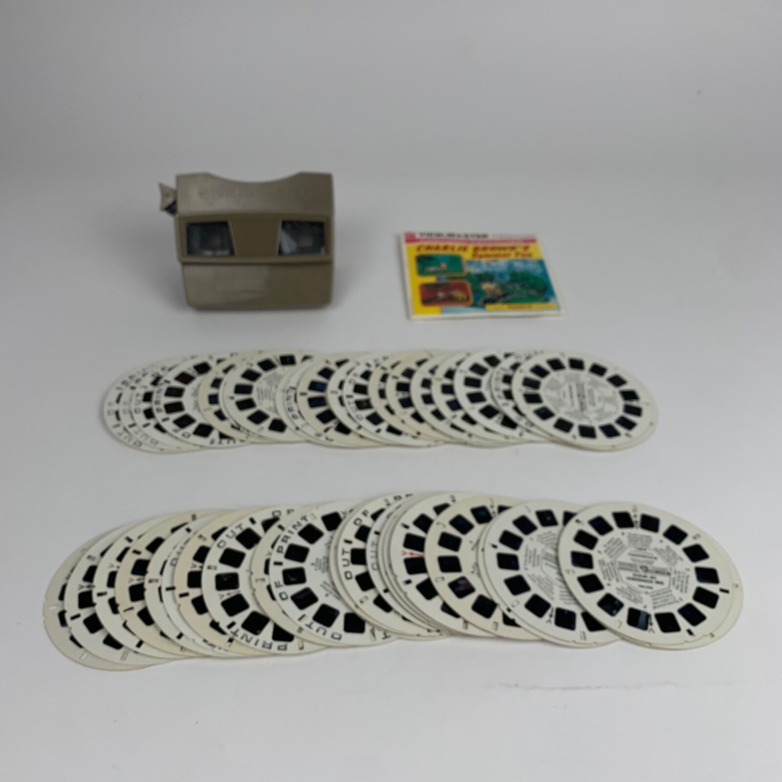 Vintage Gray GAF View-Master Viewer with 48 Reels | eBay