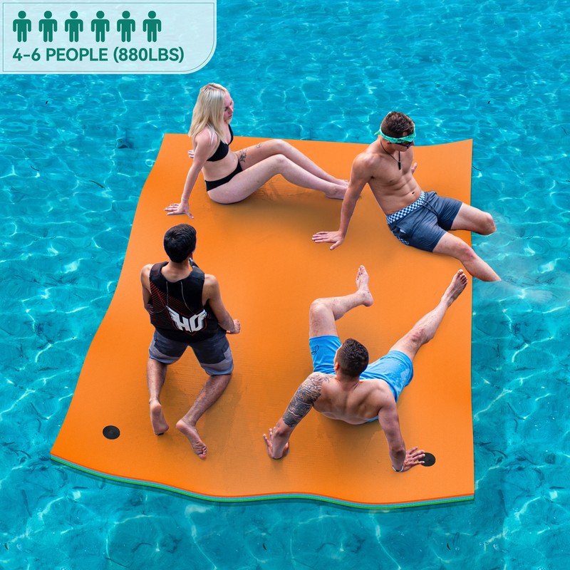 Floating Water Mat 3 Layer Vinyl Foam Lily Pad Pool
