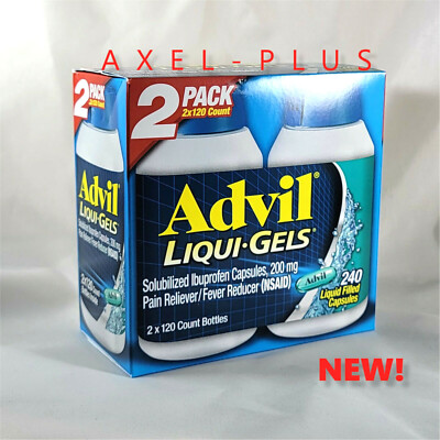 Advil Liqui-Gels Solubilized Ibuprofen Capsules 200 mg ( 240 ct )