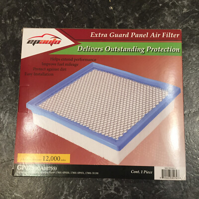 Epauto Extra Guard Panel Air Filter GP075 (CA10755) Toyota