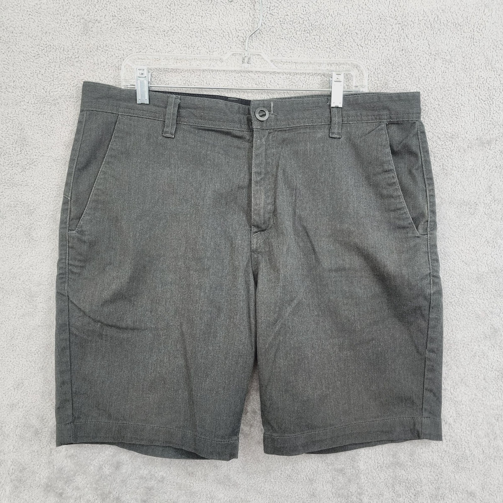 Volcom Men's Gray Casual Cotton & Recycled Polyester Shorts