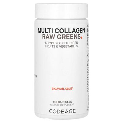 Multi Collagen Raw Greens, 180 Capsules