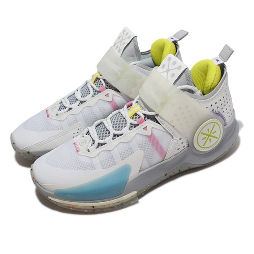 

Li Ning Wade Fission VII 7 Never Wasted White Grey Мужские баскетбольные мячи ABPR025-2, Белый, Wade Fission Vii