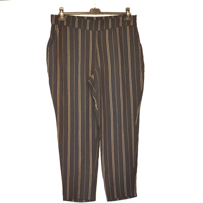 FIORELLA RUBINO STRIPPES BLUE TROUSERS IT/50 US/14