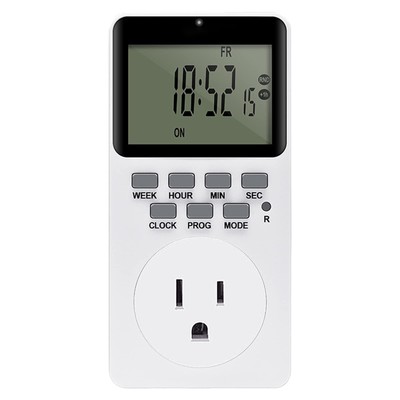 Outlet Timer Indoor, Digital Infinite Repeat Cycle Intermittent Timer Plug, P...