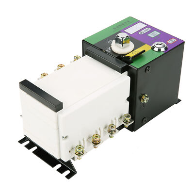 100A/4P ATS Dual Power Automatic Transfer Switch With Mechanical Interl