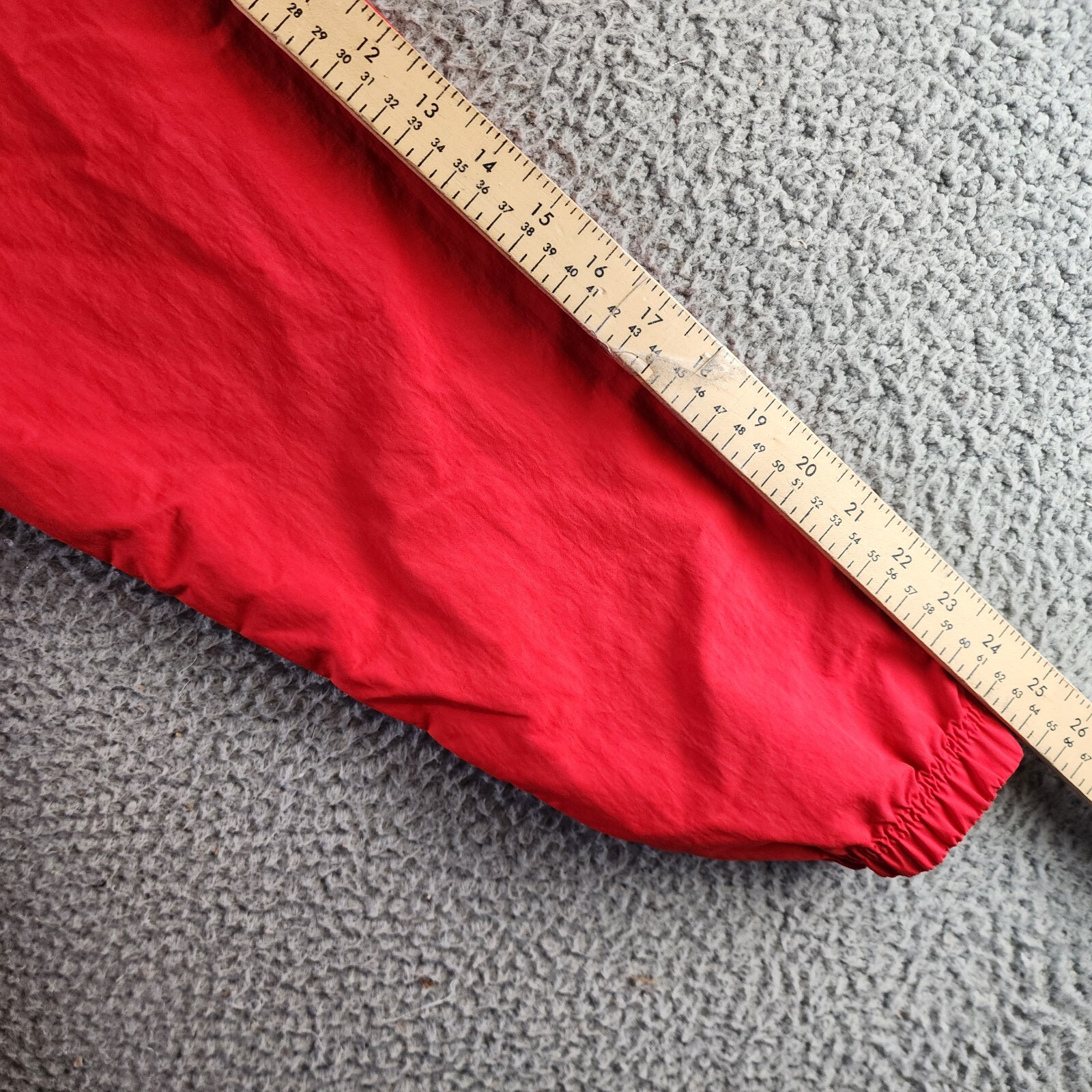 Reebok Retro Colorblocked Quarter-Zip Popover Men's L Vector Red Kangaroo Pocket - Picture 11 of 16