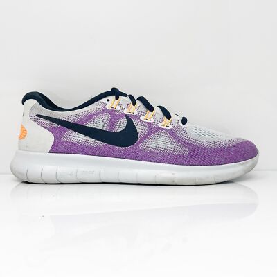 

Кроссовки Nike Womens Free RN 2017 880840-102 фиолетовые кроссовки размер 9, Фиолетовый, Free RN 2017