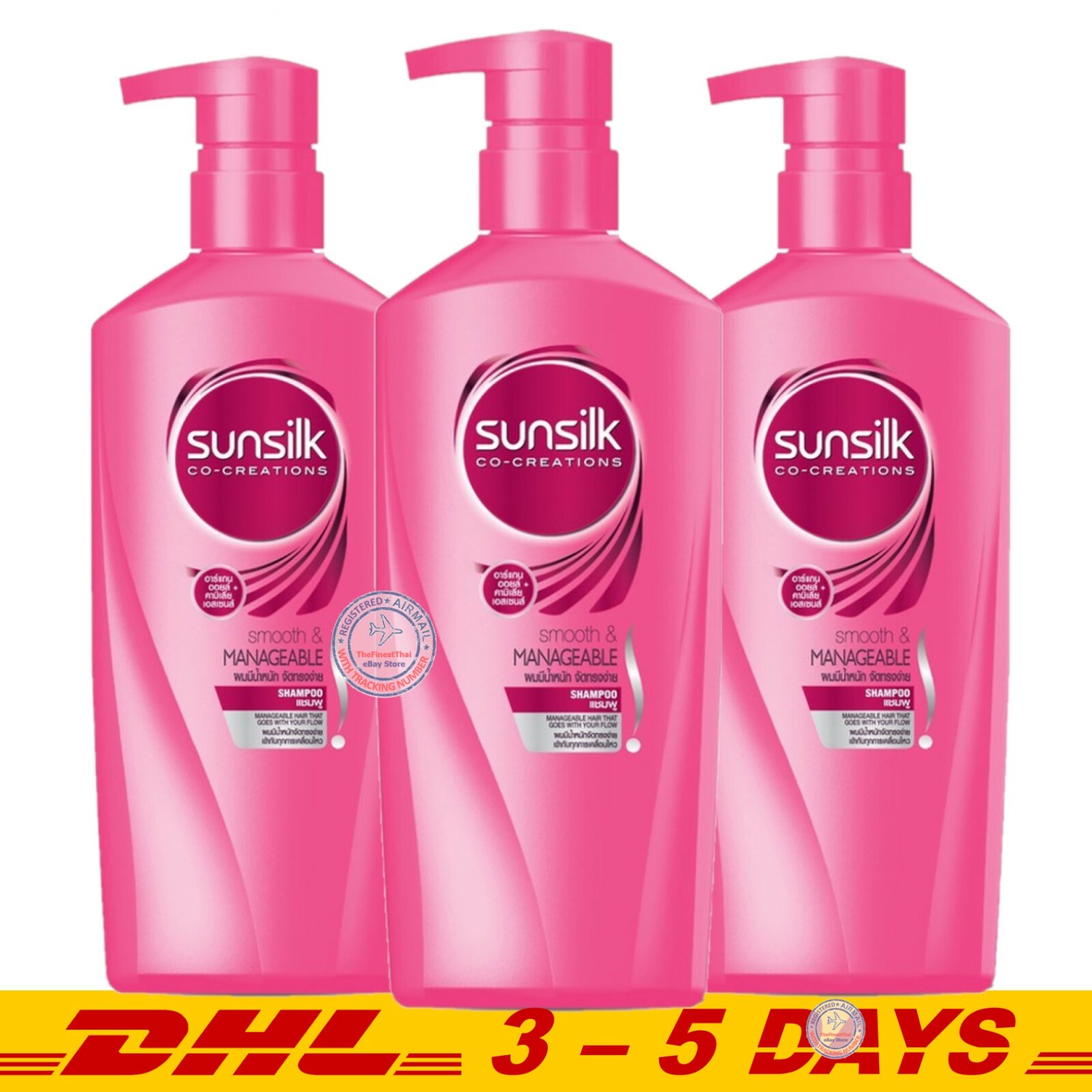 ゆり　Sunsilk Smooth & Manageable 10本 Sunsilk smooth & Manageable shampoo 350ml conditioner 350ml