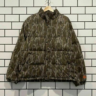Pre-owned Stussy Mossy Oak Down Puffer Jacket Camo In Multicolor