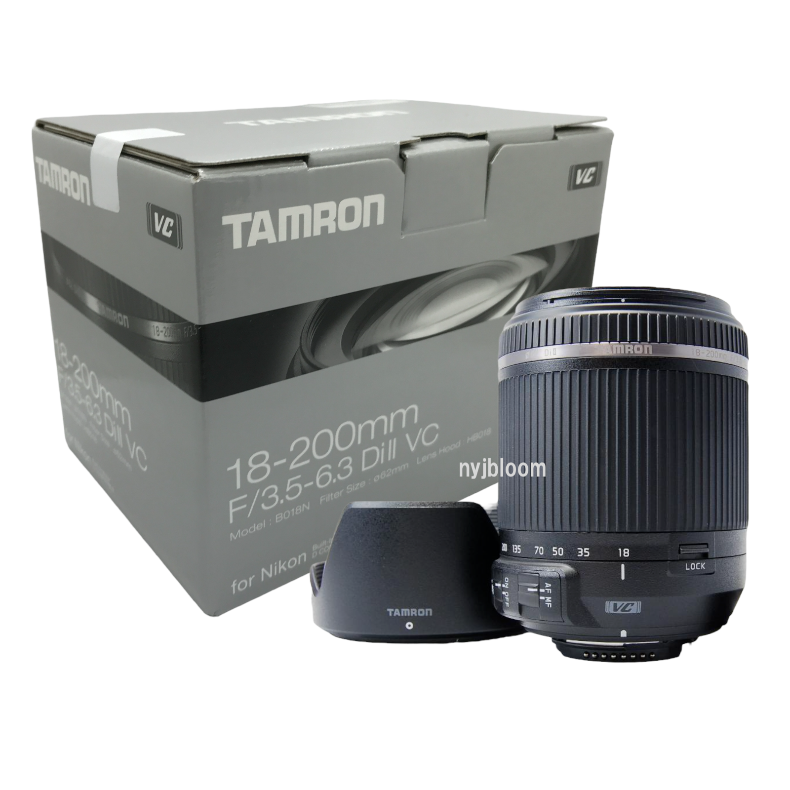 New TAMRON 18-200mm f3.5 - 6.3 Di II VC Lens (B018) - Nikon F DX