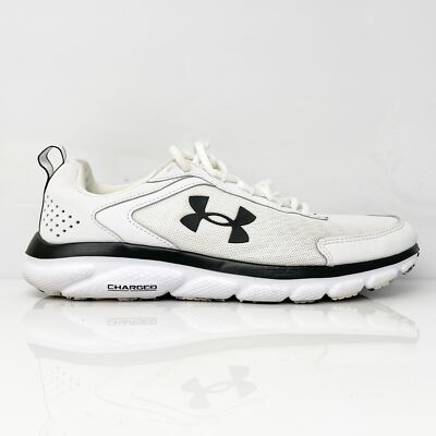 

Under Armour Mens Charged Assert 9 3024852-100 Белые кроссовки для бега Sz 8, Белый, Charged Assert 9