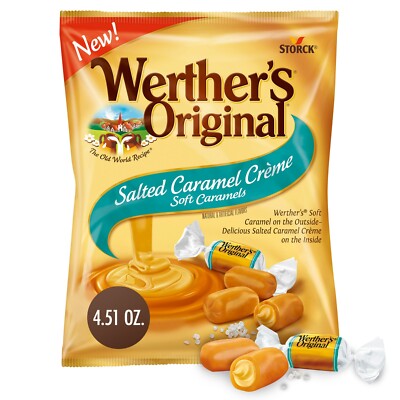 Werther s Original Salted Caramel Creme Soft Caramels, 4.51 oz