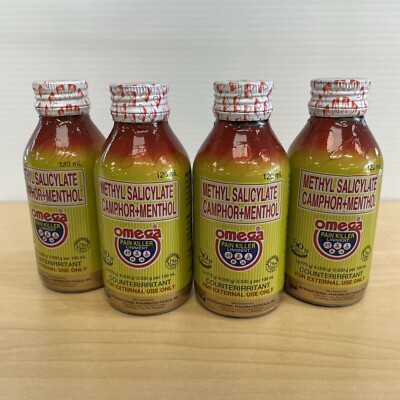 Omega Pain Killer Liniment Oil 120ml x 4 bottles exp 10/2024 or later