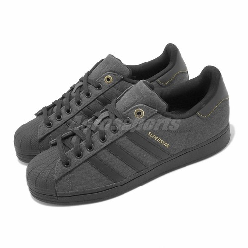 

Мужские повседневные кроссовки adidas Originals Superstar Black Carbon Gold ID1718, Черный, Superstar