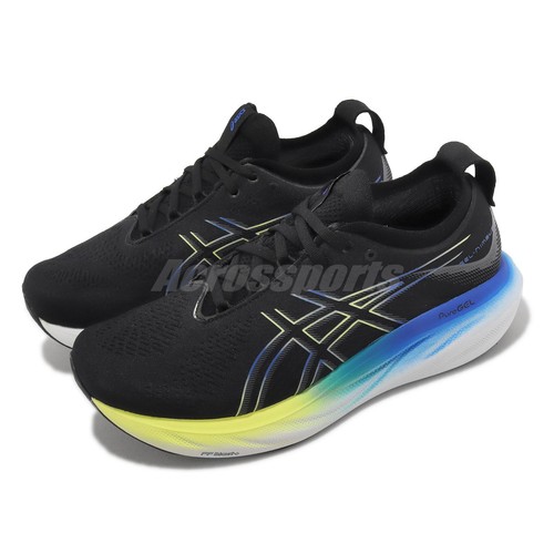 

Мужские шоссейные кроссовки Asics GEL-Nimbus 25 2E Wide Black Glow Yellow 1011B625-004, Черный, Gel-nimbus 25 2e Wide