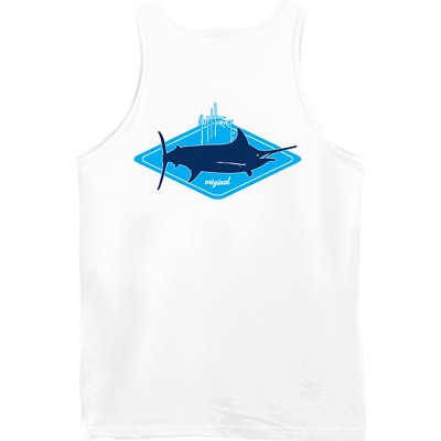 Guy Harvey Kite Logo Fishing Boat Beach Fish Tank Top. Pick Size.White