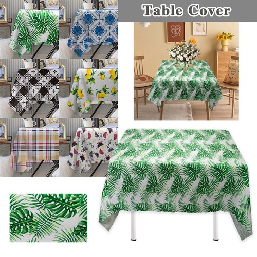 52"x52" Square Vinyl w/ Heavy Flannel Back Indoor/Outdoor Ta