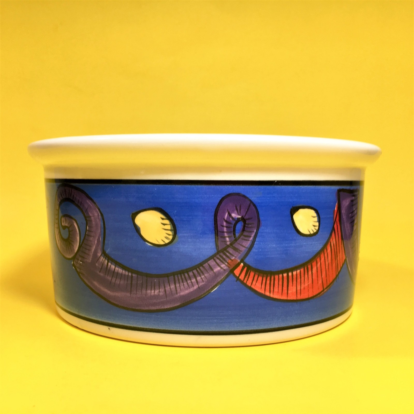 JESTER Ursula Dodge Design Stoneware Cat Kitty Food Water Large Bowl Dish