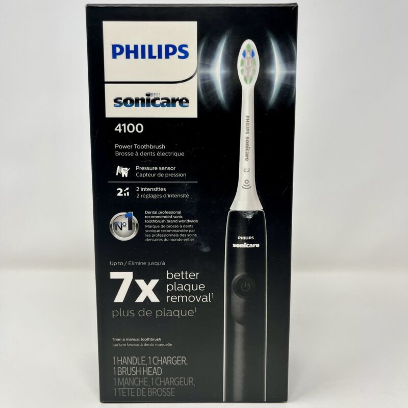 Philips Sonicare 4100 Power Toothbrush Rechargeable Electric - Black HX3681/24