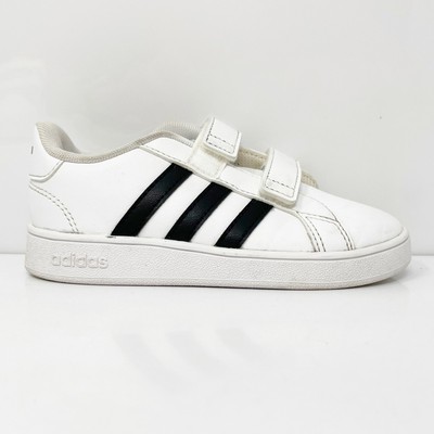 

Adidas Boys Grand Court EF0118 Белая повседневная обувь Кроссовки Размер 10K, Белый, Grand Court