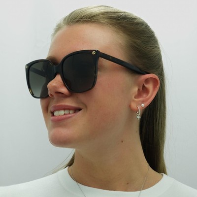 Pre-owned Gucci Sunglasses Gg0022s 003 Havana Gray Gradient In Brown