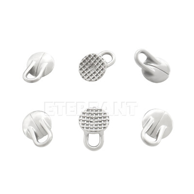 ETERFANT Dental Ortho Lingual Buttons Round/Rectangular Traction Hook Bondable