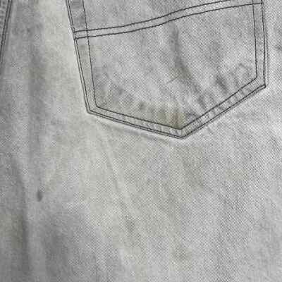 Vintage LA Gate Jeans Mens 40 Gray Denim Baggy Fit Straight Leg Hip Hop Skater