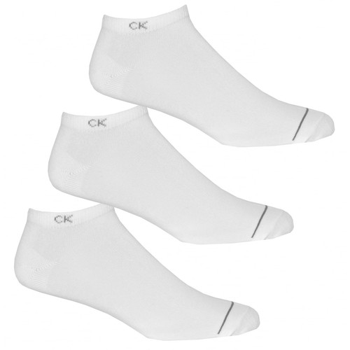 Calvin Klein 3-Pack Baskets Décontractées Chaussettes pour Hommes, Blanc | eBay