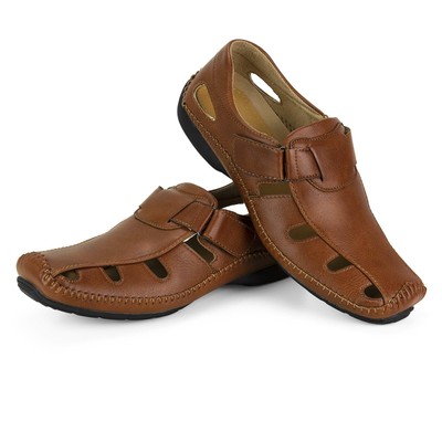 mens leather sandals clearance uk